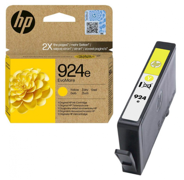 HP 924e Tinte Yellow 4K0U9NE für HP OfficeJet Pro 8120 8122 8130 8133 8139