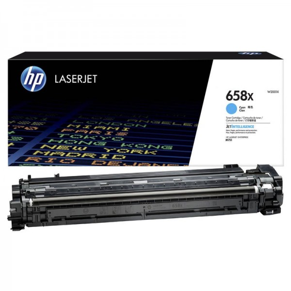 HP 658X Toner cyan W2001X für Color LaserJet Enterprise M751