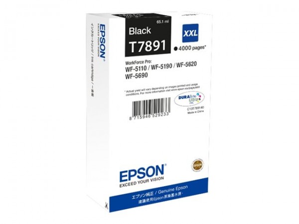 Epson T7891 Tinte XXL Black WF-5110DW WF-5620DWF WF-5690