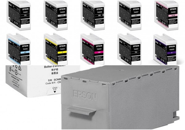 Epson T46Sx Multipack enthält 10 Original Epson Tintenpatronen SureColor SC-P700 + C12C935711