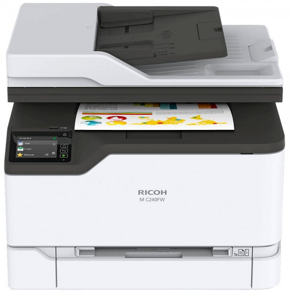 RICOH M C240FW 4 in 1 Farblaser-Multifunktionsdrucker weiß SP00124