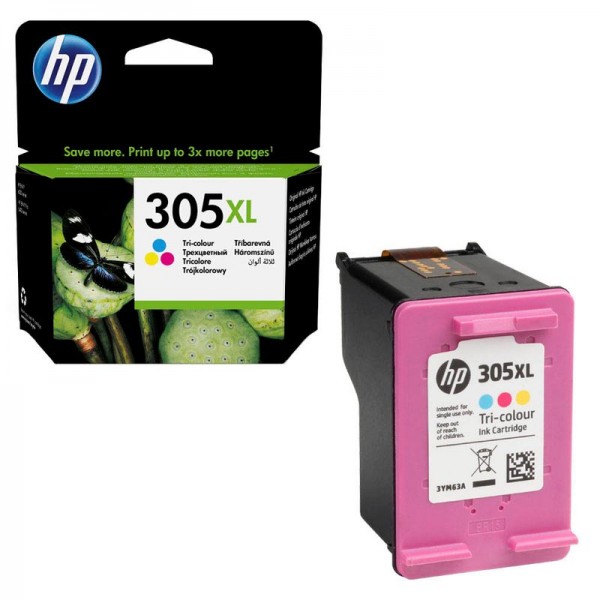 HP 305XL Original Tinte Tri-Colour 3YM63AE für Envy 6010 6020 6030 6055