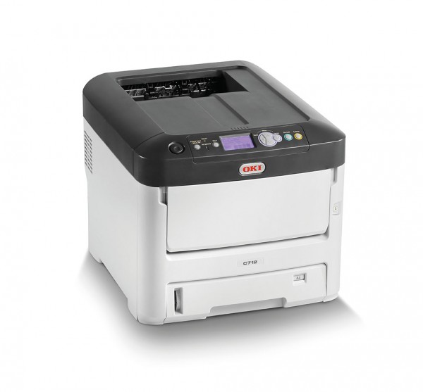 OKI C712dn Color Drucker A4 duplex netzwerkfähig rechts