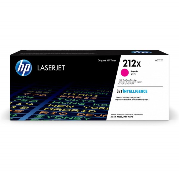 HP 212X Toner Magenta W2123X 10.000 Seiten Color LaserJet Enterprise M554dn M555dn M555x