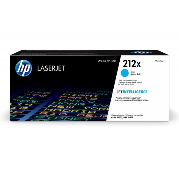 HP 212X Toner Cyan W2121X 10.000 Seiten Color LaserJet Enterprise M554dn M555dn M555x