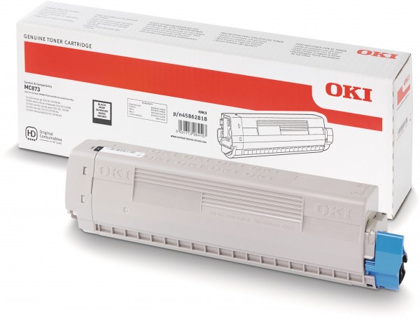 OKI MC873 Original Toner Schwarz 45862818