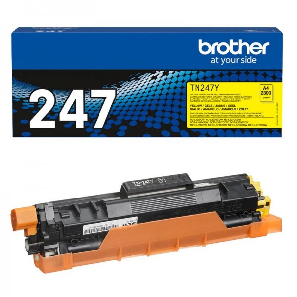Brother TN-247Y Toner Yellow DCP-L3510 L3550 HL–L3230CDW MFC-L3750CDW L3770CDW