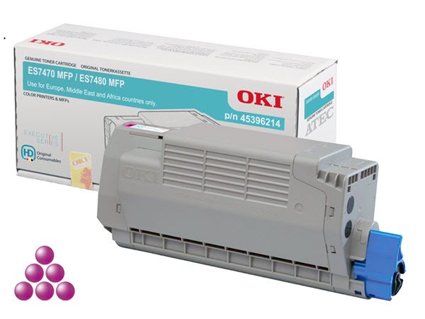 OKI Toner magenta für 11.500 Seiten ES7460 ES7470 ES7480 45396214
