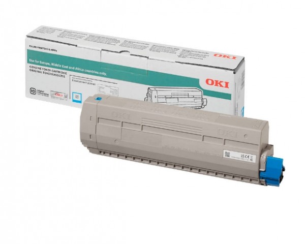 OKI Toner Cyan für 10.000 Seiten OKI ES8453 MFP OKI ES8473dn OKI ES8483DNV