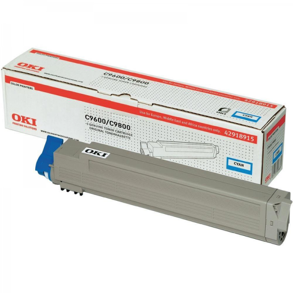 OKI Toner Cyan C9600 C9650 C9800 C9850 MFP 42918915 Original