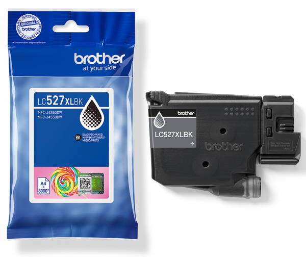 Brother LC-527XLBK Tintenpatrone Black für Brother MFC-J4350DW MFC-J4550DW