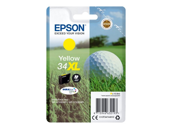 EPSON Singlepack 34XL Gelb DURABrite Tinte Ultra (XL) C13T34744010