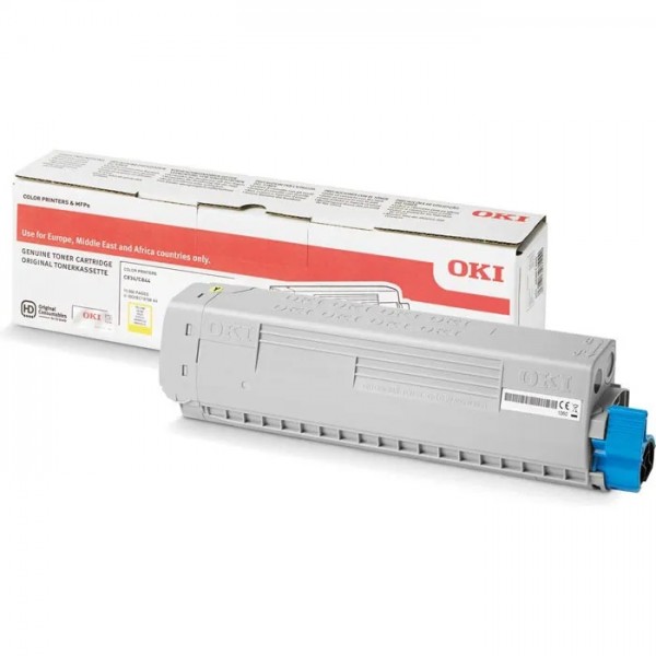 OKI 46861305 Toner Yellow OKI C834dnw OKI C834nw Tonerpatrone Original