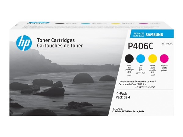 Samsung CLT-P406C Original Toner CMYK Rainbowkit XpressC460W Samsung CLP-365 Samsung CLX-3305 SU375