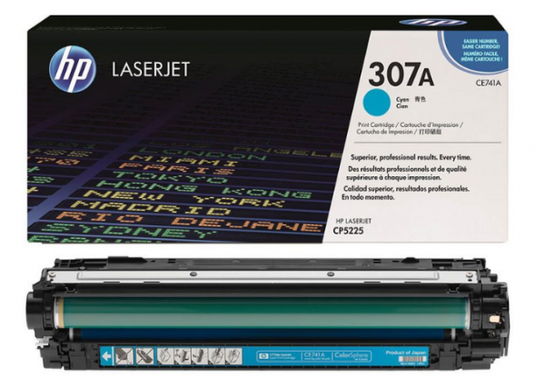 HP 307A Toner Cyan CE741A für HP Color LaserJet Professional CP5225 CP5225dn CP5225n