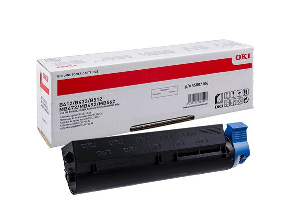 OKI Toner 45807106 MB492 MB562 B432 B412