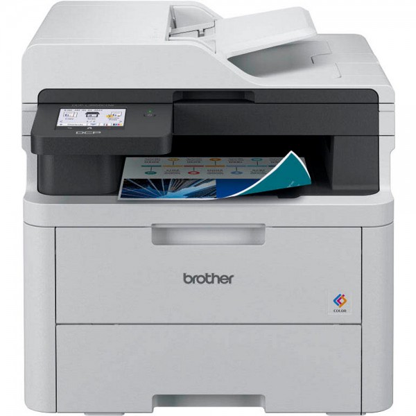 brother DCP-L3555CDW 3 in 1 Farblaser-Multifunktionsdrucker grau