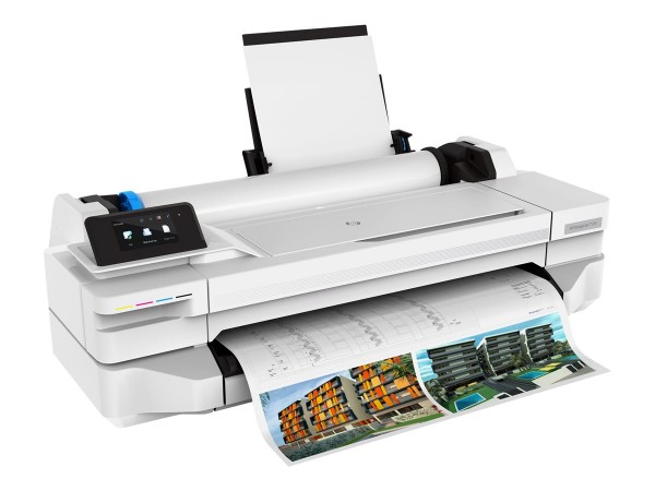 HP DesignJet T125 kompakter Großformat-Wireless-Drucker 24 Zoll 5ZY57A