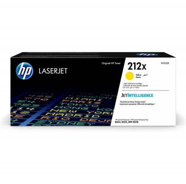 HP 212X Toner Yellow W2122X 10.000 Seiten Color LaserJet Enterprise M554dn M555dn M555x