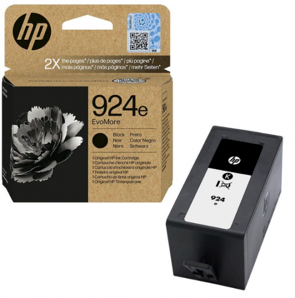 HP 924e Tinte Black 4K0V0NE für HP OfficeJet Pro 8120 8122 8130 8133 8139