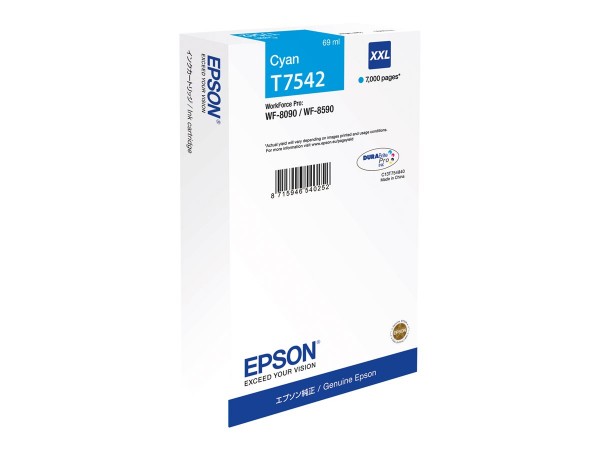 EPSON Tintenpatrone T7541 Cyan XXL C13T754240