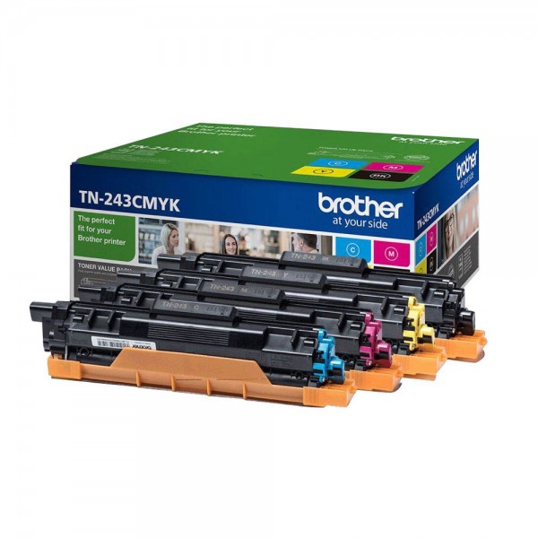 Brother TN243CMYK Value Pack - 4er-Pack - Schwarz, Gelb, Cyan, Magenta