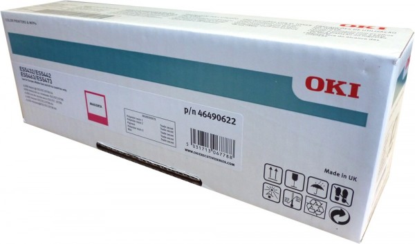 OKI Toner Magenta für 6.000 Seiten ES5400 ES5432dn ES5442dn ES5463dn ES5473dn 46490622