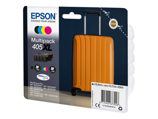 Epson Tintenpatrone 405XL Multipack C13T05H64010 für WorkForce Pro WF-C3820DWF WF-C3825DWF