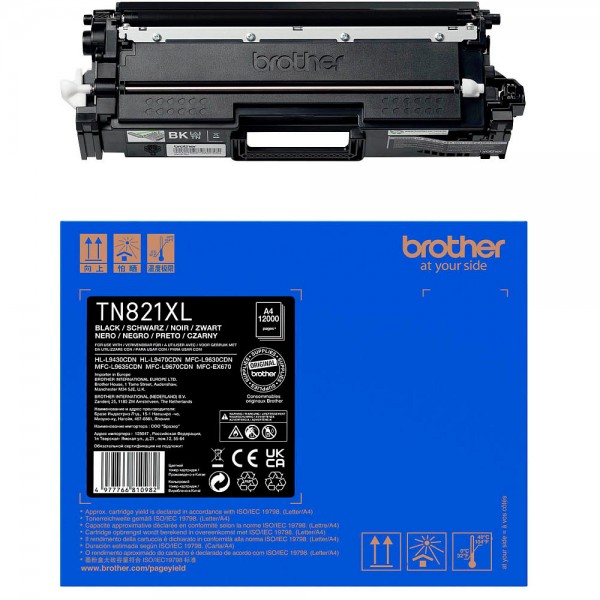 brother TN-821XL BK schwarz Toner - PP24