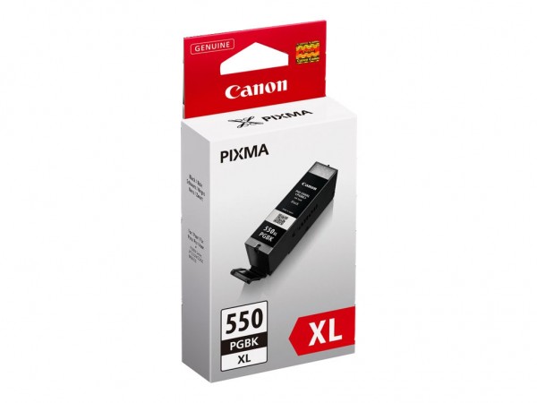 Canon PGI-550XL PGBK Tinte schwarz Standardkapazität 500 Seiten 1er-Pack XL 6431B001