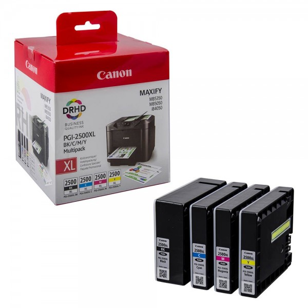 Canon Maxify Multipack Tinte 9254B004 DRHD PGI-2500XL MB5050 MB5350