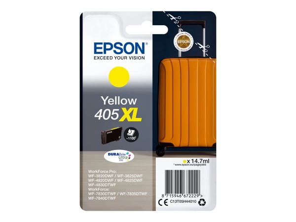 Epson Tintenpatrone 405XL yellow C13T05H44010 für WorkForce Pro WF-C3820DWF WF-C3825DWF WF-C4820DWF