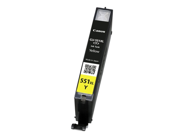 Canon CLI-551XLY Tinte gelb hohe Kapazität 700 Seiten 1er-Pack XL 6446B001