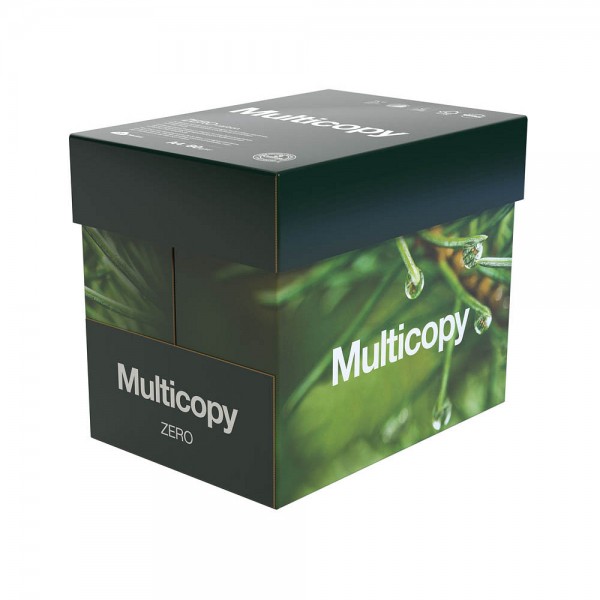 Multicopy Kopierpapier Zero CO2 neutral DIN A4 80 g qm 2.500 Blatt Maxi-Box