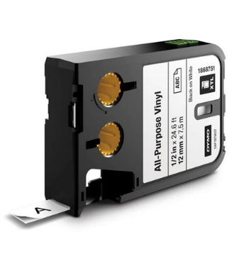 DYMO Schriftband XTL 1868751, 12 mm schwarz auf weiß