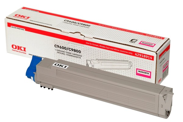 OKI Toner Magenta C9600 C9650 C9800 C9850 MFP 42918914 Original