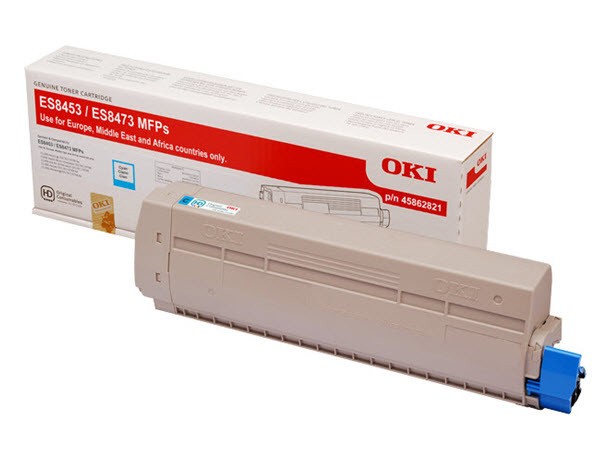 OKI Toner Cyan für 10.000 Seiten ES8453 MFP ES8473dn 45862821