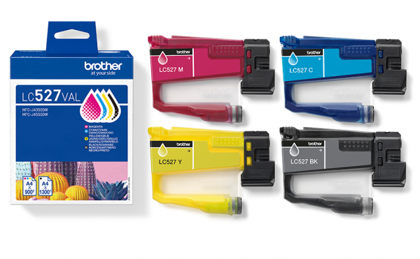 Brother LC-527VAL Tintenpatrone Value Pack für Brother MFC-J4350DW MFC-J4550DW