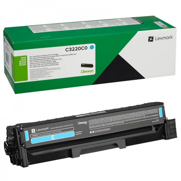 Lexmark C3220C0 Toner cyan für Lexmark C3224dw C3326dw MC3224adwe MC3224dwe MC3326adwe