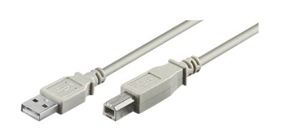 goobay USB 2.0 A USB 2.0 B Kabel 1,8m grau
