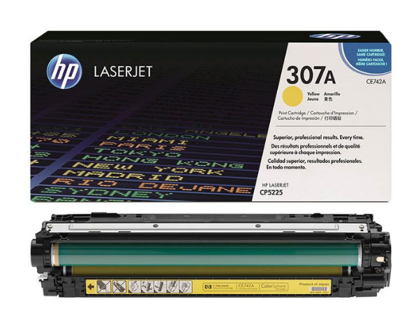 HP 307A Toner Yellow CE742A für HP Color LaserJet Professional CP5225 CP5225dn CP5225n