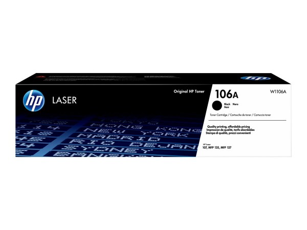 W1106A HP 106A Black Original Laser Toner Cartridge