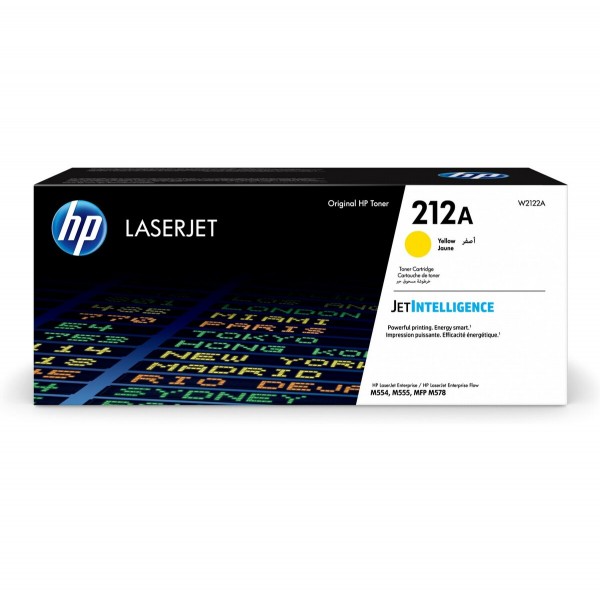 HP 212A Toner Yellow W2122A 4.500 Seiten Color LaserJet Enterprise M554dn M555dn M555x