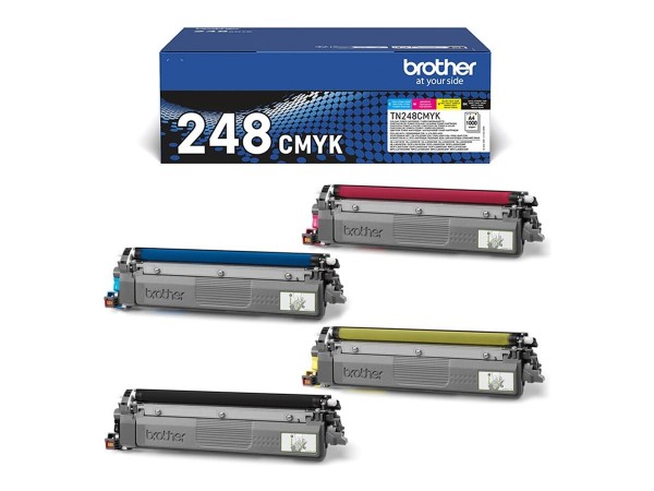 Brother TN248VAL Multipack - 4er-Pack - Schwarz, Gelb, Cyan, Magenta - original - Box