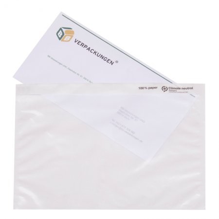 Papier-Lieferscheintaschen DIN C5 VPE 1000 (neutral)