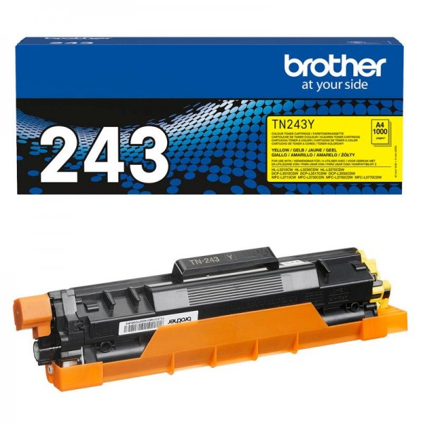 Brother TN-243Y Toner Yellow Brother DCP-L3510CDW HL-L3210CW Brother MFC-L3730CDW MFC-L3750CDW