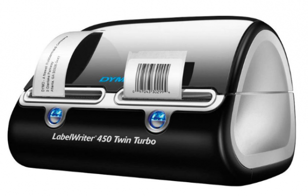 Dymo S0838870 LabelWriter 450 Twin Turbo Etikettendrucker schwarz, silber
