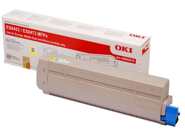 OKI Toner Gelb für 10.000 Seiten ES8453 MFP ES8473dn 45862819